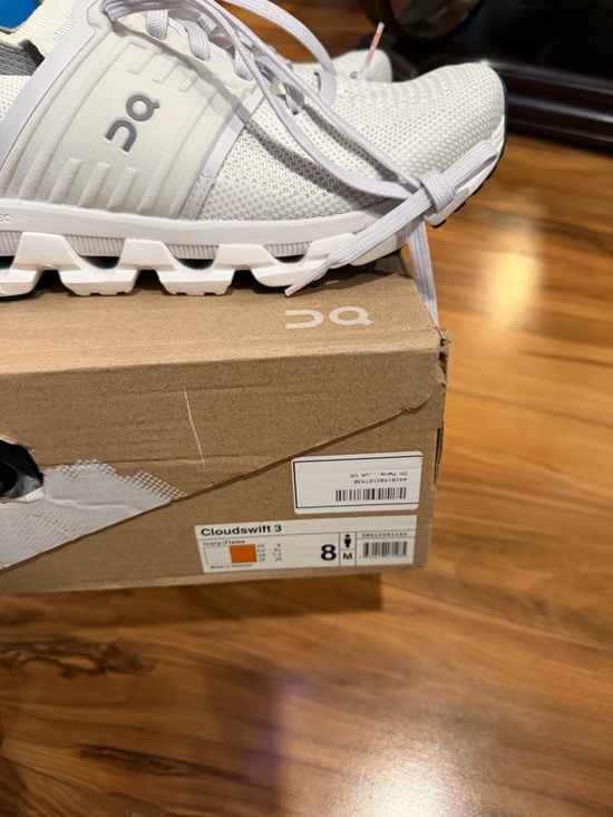 On Running Cloudnova White Sneakers with Orange Accent